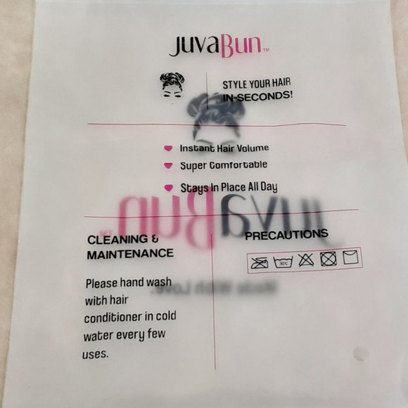 'JUVA~BUN' HAIR STYLING BUILT-IN 'CLAW CLIP' PONYTAIL - Picture 6 of 16